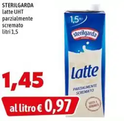 MEGA STERILGARDA latte UHT parzialmente scremato offerta