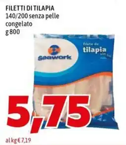 MEGA FILETTI DI TILAPIA 140/200 senza pelle congelato offerta