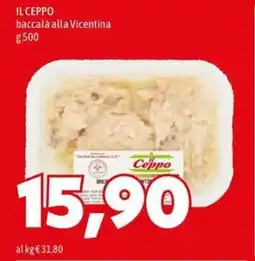 MEGA IL CEPPO baccalà alla Vicentina offerta