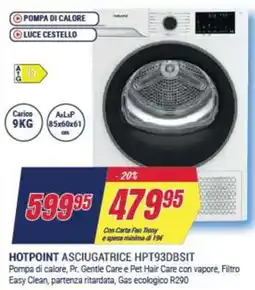 Trony HOTPOINT ASCIUGATRICE HPT93DBSIT offerta