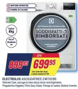 Trony ELECTROLUX ASCIUGATRICE EW7H28B offerta