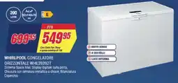 Trony WHIRLPOOL CONGELATORE ORIZZONTALE WHE39392T offerta