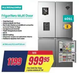 Trony Hisense RQ758N4SWSE Frigorifero Multi Door offerta