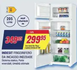 Trony INDESIT FRIGORIFERO DA INCASSO IND2040E offerta