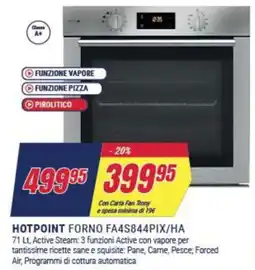 Trony HOTPOINT FORNO FA4S844PIX/HA offerta