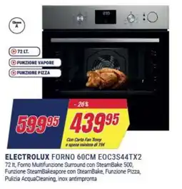 Trony ELECTROLUX FORNO 60CM EOC3S44TX2.72 offerta