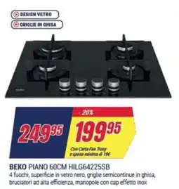 Trony BEKO PIANO 60CM HILG64225SB offerta