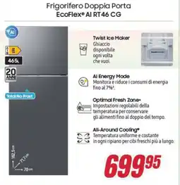 Trony SAMSUNG Frigorifero Doppia Porta EcoFlex Al RT46 CG offerta