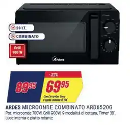 Trony ARDES MICROONDE COMBINATO ARD6520G offerta