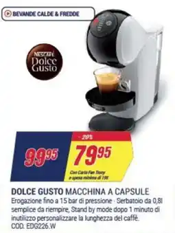 Trony Dolce gusto macchina a capsule offerta