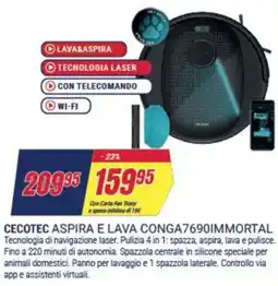 Trony CECOTEC ASPIRA E LAVA CONGA7690IMMORTAL offerta