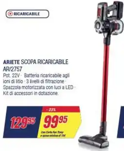 Trony ARIETE SCOPA RICARICABILE AR/2757 offerta