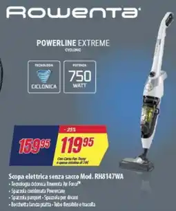 Trony Roiwenta scopa elettrica senza sacco mod. rh8147wa offerta