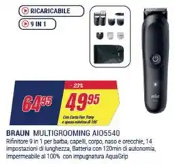 Trony BRAUN MULTIGROOMING AI05540 offerta