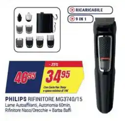 Trony PHILIPS RIFINITORE MG3740/15 offerta