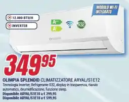 Trony OLIMPIA SPLENDID CLIMATIZZATORE ARYAL/S1E12 offerta
