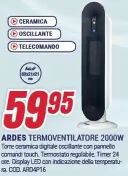 Trony ARDES TERMOVENTILATORE 2000W offerta