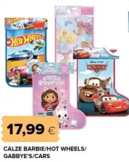Oasi Calze barbie/hot wheels/ gabbye's/cars offerta