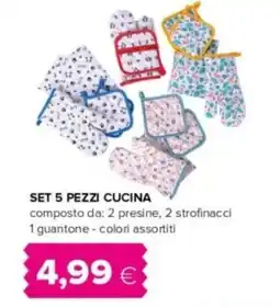Oasi Set 5 pezzi cucina offerta