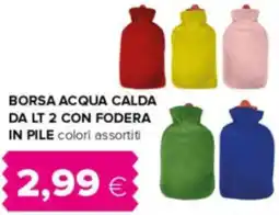Oasi Borsa acqua calda con fodera in pile offerta