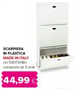 Oasi Scarpiera in plastica offerta