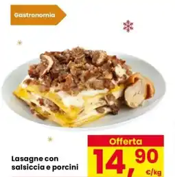 Despar Lasagne con salsiccia e porcini offerta
