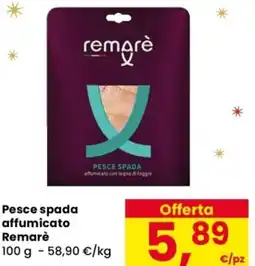 Despar Pesce spada affumicato Remarè offerta