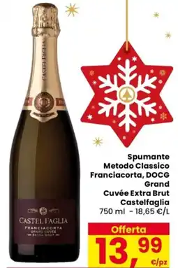 Despar Spumante Metodo Classico Franciacorta, DOCG Grand Cuvée Extra Brut Castelfaglia offerta