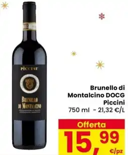 Despar Brunello di Montalcino DOCG Piccini offerta