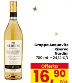 Despar Grappa Acquavite Riserva Nardini offerta