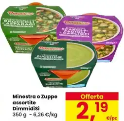 Despar Minestra o Zuppe assortite Dimmidisì offerta