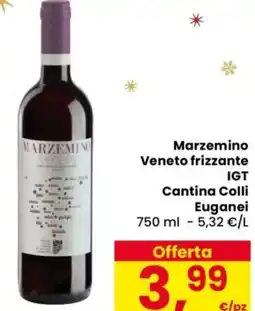 Despar Marzemino Veneto frizzante Cantina Colli Euganei offerta