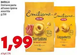 MEGA BARILLA Emiliane pasta all'uovo ripiena offerta