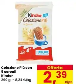 Despar Colazione Più con 5 cereali Kinder offerta