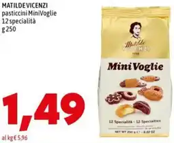 MEGA MATILDE VICENZI pasticcini MiniVoglie 12 specialità offerta