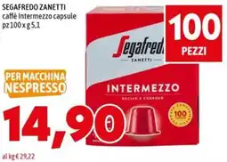 MEGA SEGAFREDO ZANETTI caffè Intermezzo capsule offerta