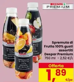 Despar Spremuta di Frutta 100% Despar Premium offerta