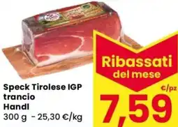 Despar Speck Tirolese IGP trancio Handl offerta