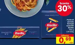 Despar Pasta di semola formati assortiti Barilla offerta
