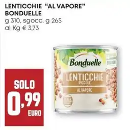 Pam Lenticchie "al vapore" BONDUELLE offerta