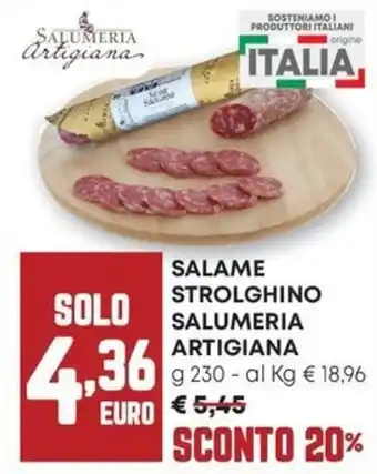 Pam Salame strolghino SALUMERIA ARTIGIANA offerta