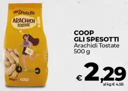 Coop COOP GLI SPESOTTI Arachidi Tostate offerta