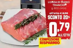 Pam Lonza di suino trancio offerta