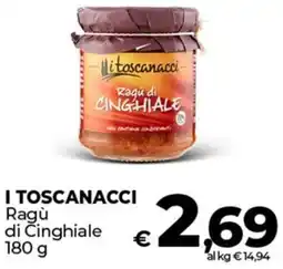 Coop I TOSCANACCI Ragù di Cinghiale offerta