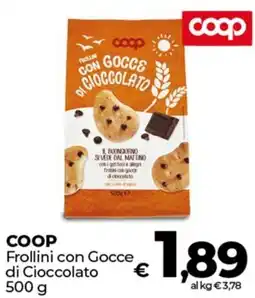 Coop COOP Frollini con Gocce di Cioccolato offerta
