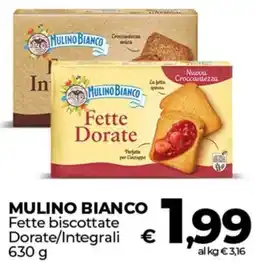 Coop MULINO BIANCO Fette biscottate Dorate/Integrali offerta