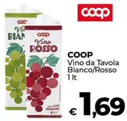 Coop COOP Vino da Tavola Bianco/Rosso offerta
