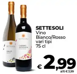 Coop SETTESOLI Vino Bianco/Rosso offerta