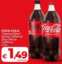 Coop COCA COLA Classica/Zero/ Senza Caffeina/ Zero Senza Caffeina offerta