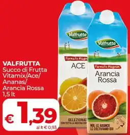 Coop VALFRUTTA Succo di Frutta Vitamix/Ace/ Ananas/ Arancia Rossa offerta